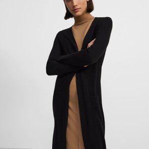 Theory cashmere hunter green duster cardigan